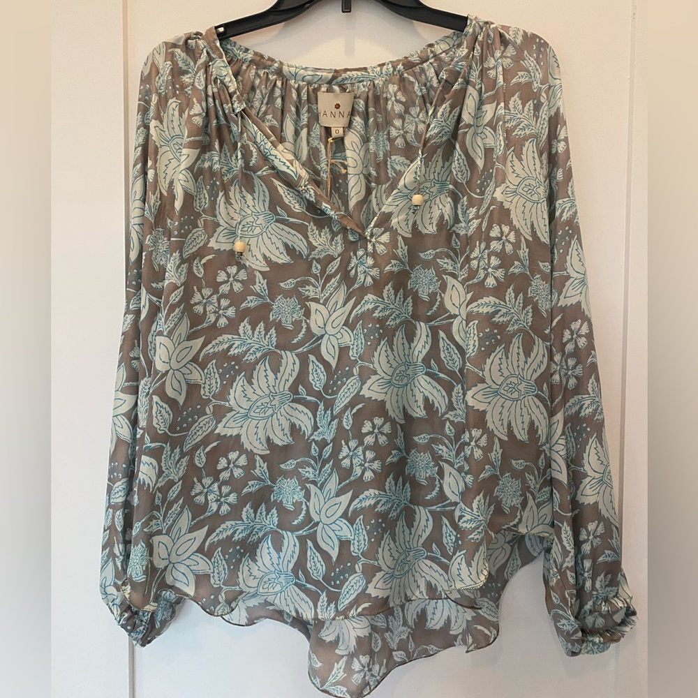 Hannah Artwear Floral Silk Top